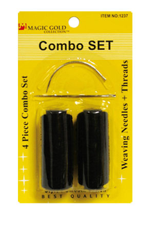MAGIC GOLD 4 Pcs Combo Thread Set (Thread + Needle)